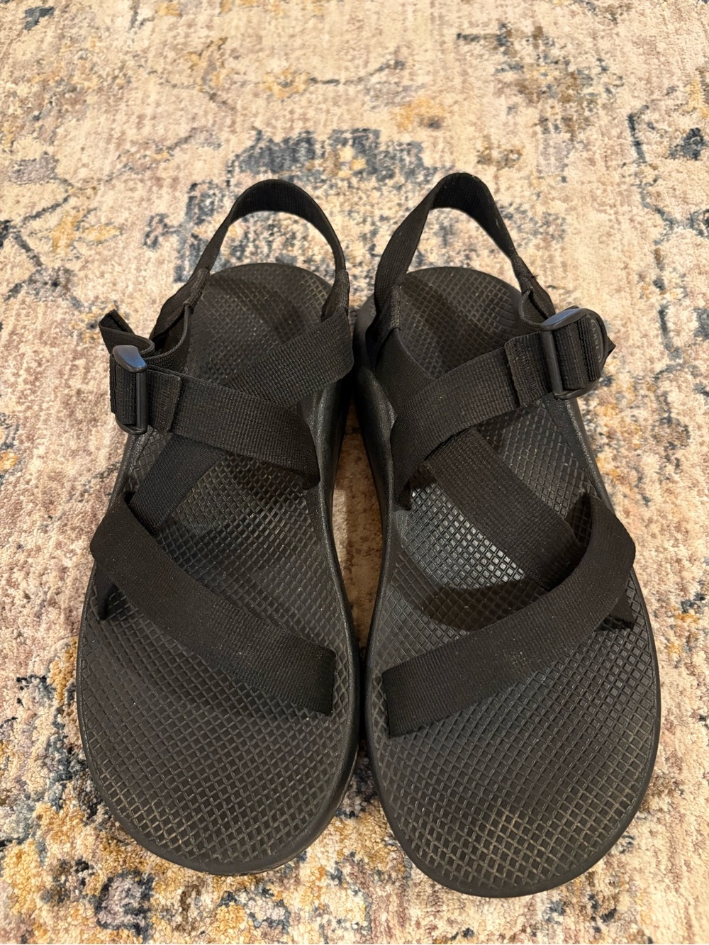 Chacos Z/Volv 2 Sandals Mens Size 12 Black Strappy Hiking Outdoors Logo